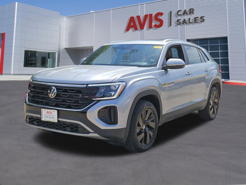 Silver 2025 Volkswagen Atlas Cross Sport SE FWD with Technology SUV / Crossover Front-Wheel Drive 8-Speed Automatic