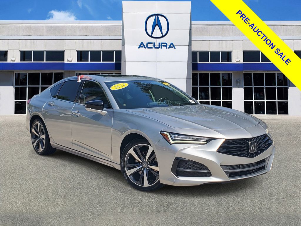 Lunar Silver Metallic 2024 Acura TLX Sedan Front-Wheel Drive Automatic