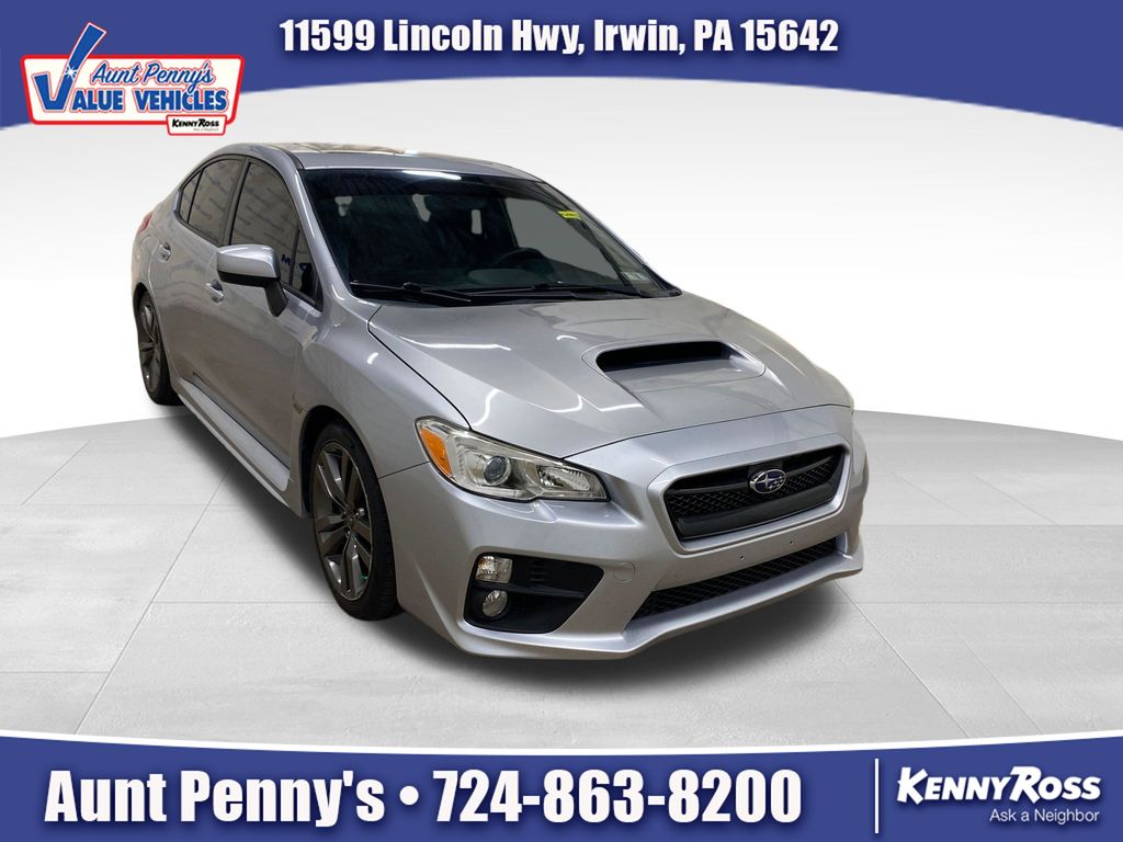 Ice Silver Metallic 2017 Subaru WRX Sedan All-Wheel Drive 6-Speed Manual