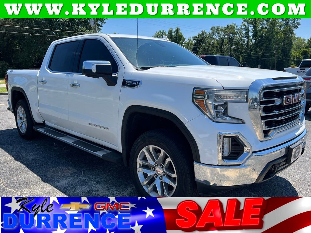 Summit White 2020 GMC Sierra 1500 SLT Crew Cab 4WD Pickup Truck Four-Wheel Drive Automatic
