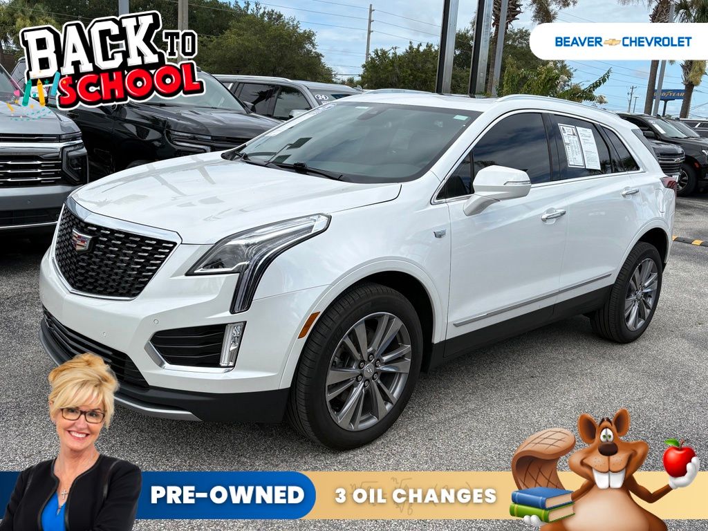 Crystal White 2025 Cadillac XT5 SUV / Crossover Front-Wheel Drive 9-Speed Automatic