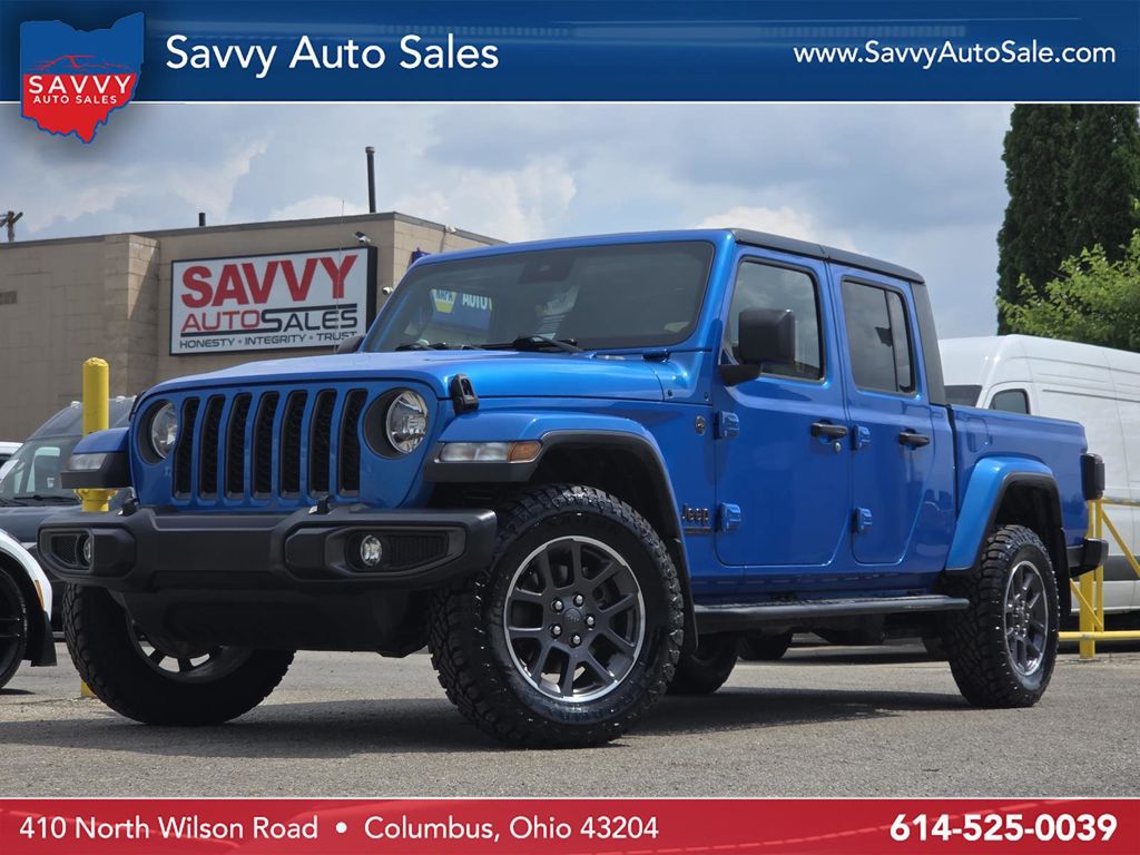 Hydro Blue Pearlcoat 2021 Jeep Gladiator Sport Crew Cab 4WD Pickup Truck Four-Wheel Drive 8-Speed Automatic