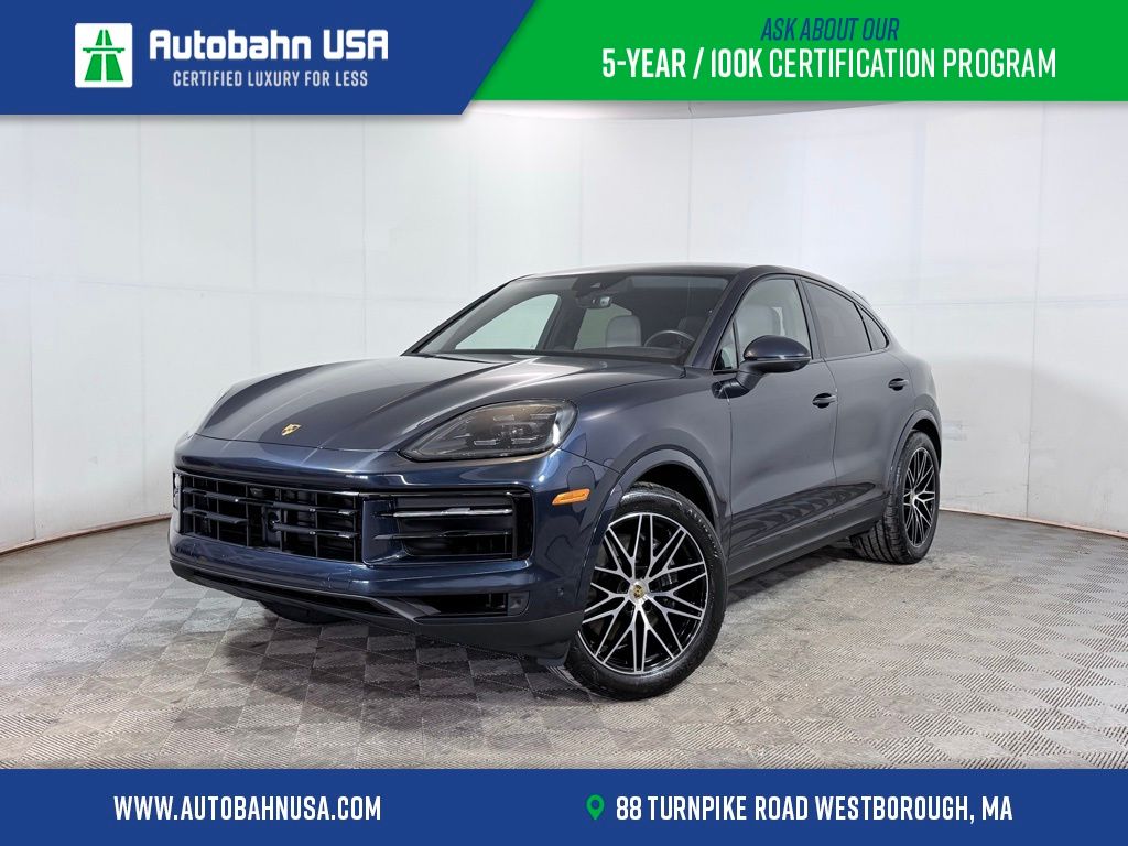Blue 2024 Porsche Cayenne Coupe AWD Coupe All-Wheel Drive 8-Speed Automatic