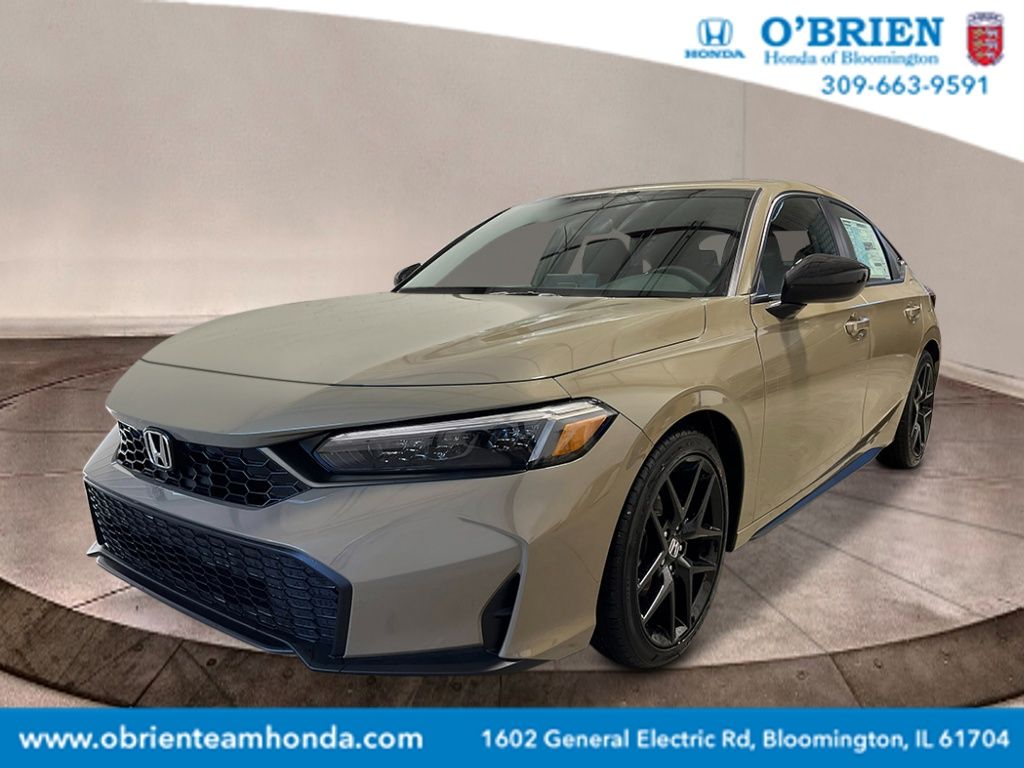 Sand Dune Pearl 2026 Honda Civic Hatchback Hatchback Front-Wheel Drive Continuously Variable Transmission