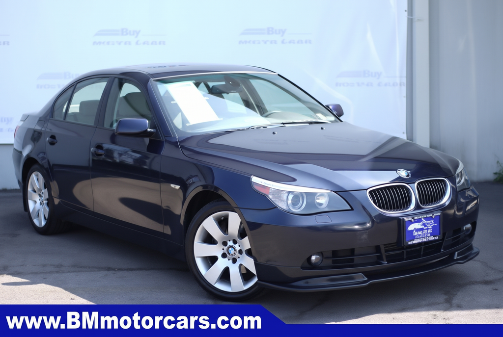 Blue 2006 BMW 5 Series Sedan All-Wheel Drive 6-Speed Automatic
