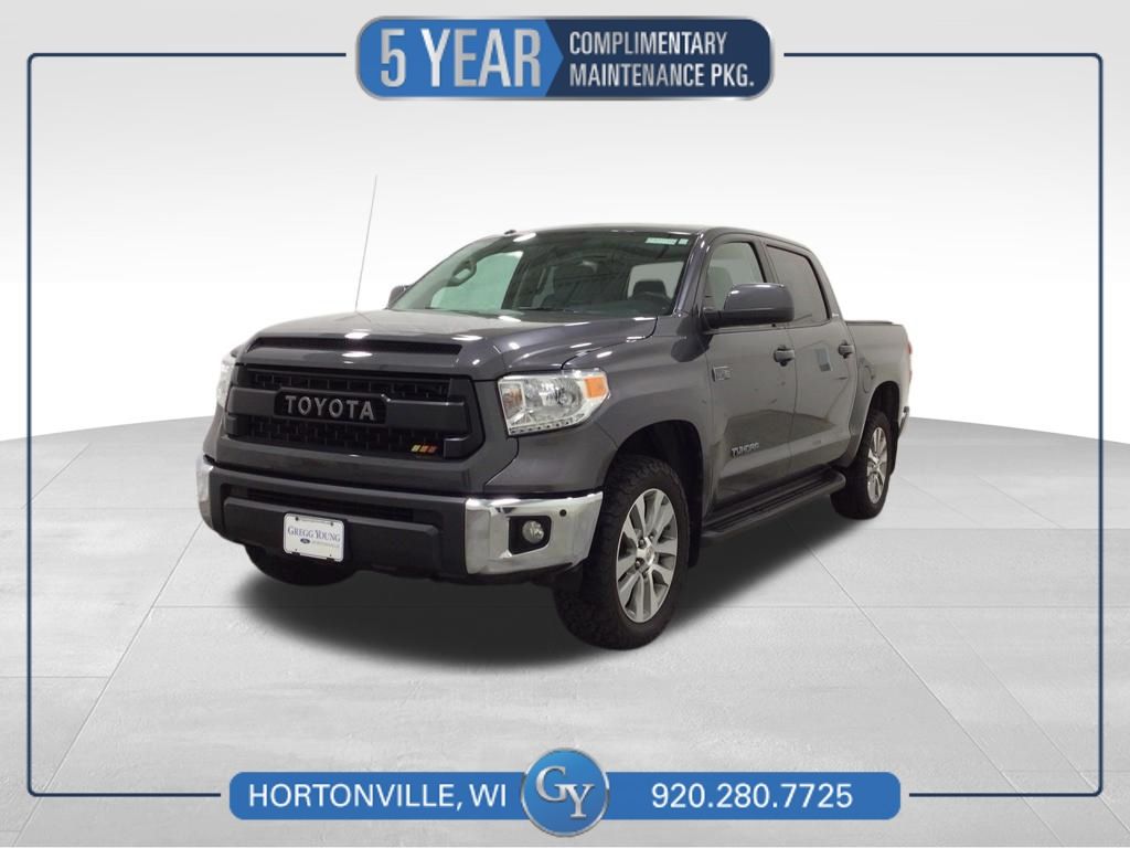 Magnetic Gray Metallic 2015 Toyota Tundra Limited CrewMax 5.7L FFV 4WD Pickup Truck Four-Wheel Drive 6-Speed Automatic Overdrive