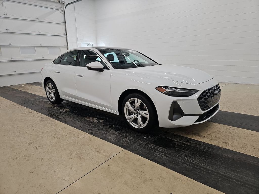 White 2025 Audi A5 quattro Premium Plus Sedan Sedan All-Wheel Drive 7-Speed Automatic