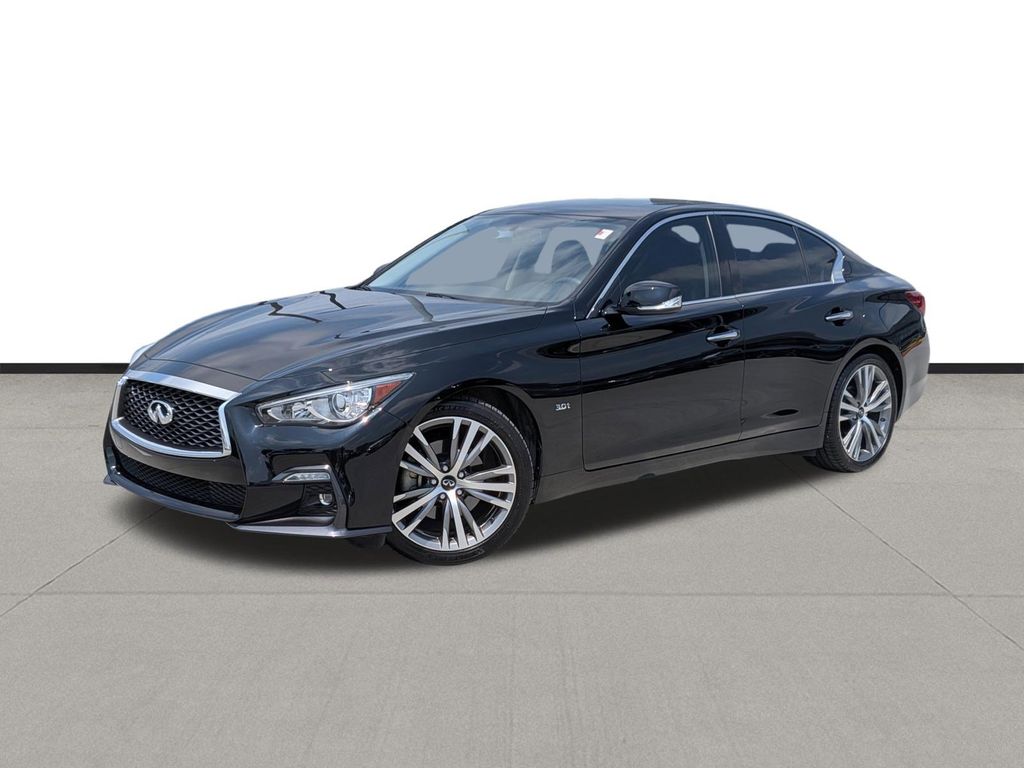 Black Obsidian 2018 INFINITI Q50 3.0t Sport RWD Sedan Rear-Wheel Drive 7-Speed Automatic