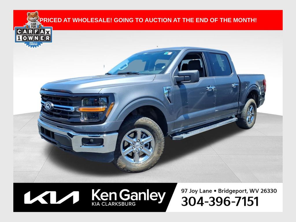 Gray Metallic 2025 Ford F-150 Pickup Truck Four-Wheel Drive Automatic