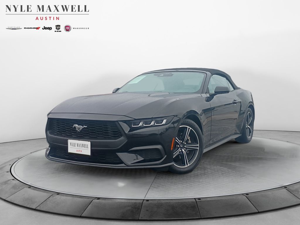Shadow Black 2024 Ford Mustang EcoBoost Premium Convertible RWD Convertible Rear-Wheel Drive Automatic