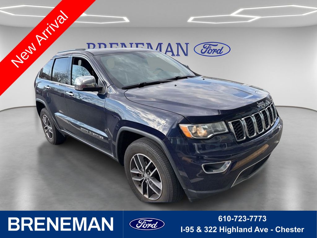 True Blue Pearlcoat 2018 Jeep Grand Cherokee Limited 4WD SUV / Crossover Four-Wheel Drive 8-Speed Automatic
