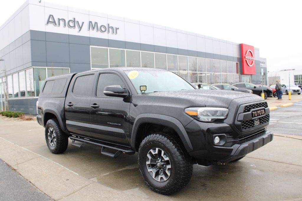 Midnight Black 2022 Toyota Tacoma TRD Off Road Double Cab 4WD Pickup Truck Four-Wheel Drive 6-Speed Manual