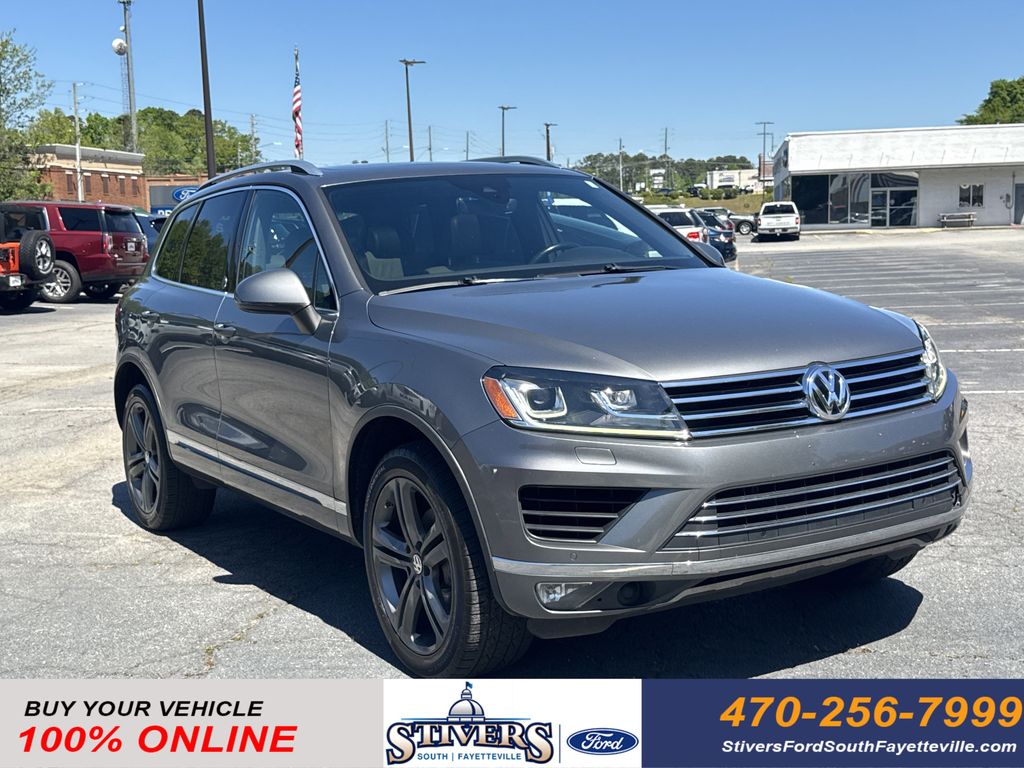 Gray Metallic 2017 Volkswagen Touareg V6 Wolfsburg SUV / Crossover All-Wheel Drive 8-Speed Automatic