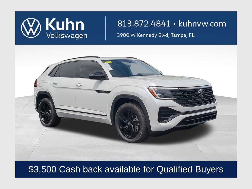 Opal White Pearl 2026 Volkswagen Atlas Cross Sport SUV / Crossover All-Wheel Drive 8-Speed Automatic