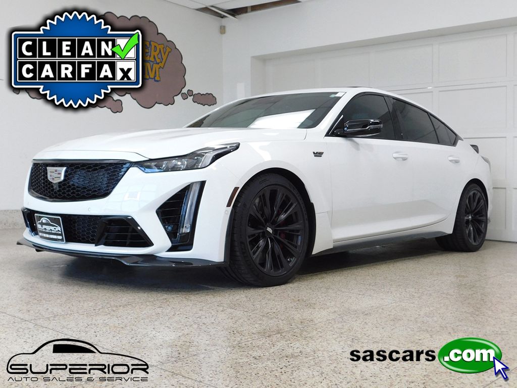 Summit White 2024 Cadillac CT5-V Blackwing Sedan Rear-Wheel Drive Automatic