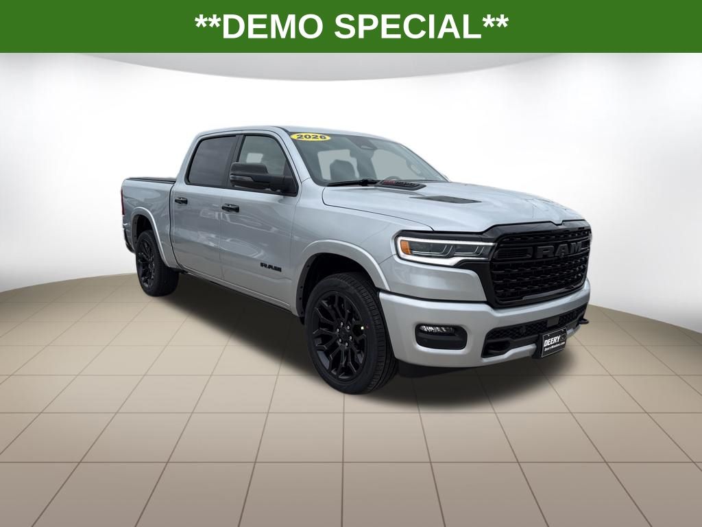 Silver Zynith 2026 RAM 1500 Limited Crew Cab 4WD Pickup Truck Four-Wheel Drive 8-Speed Automatic
