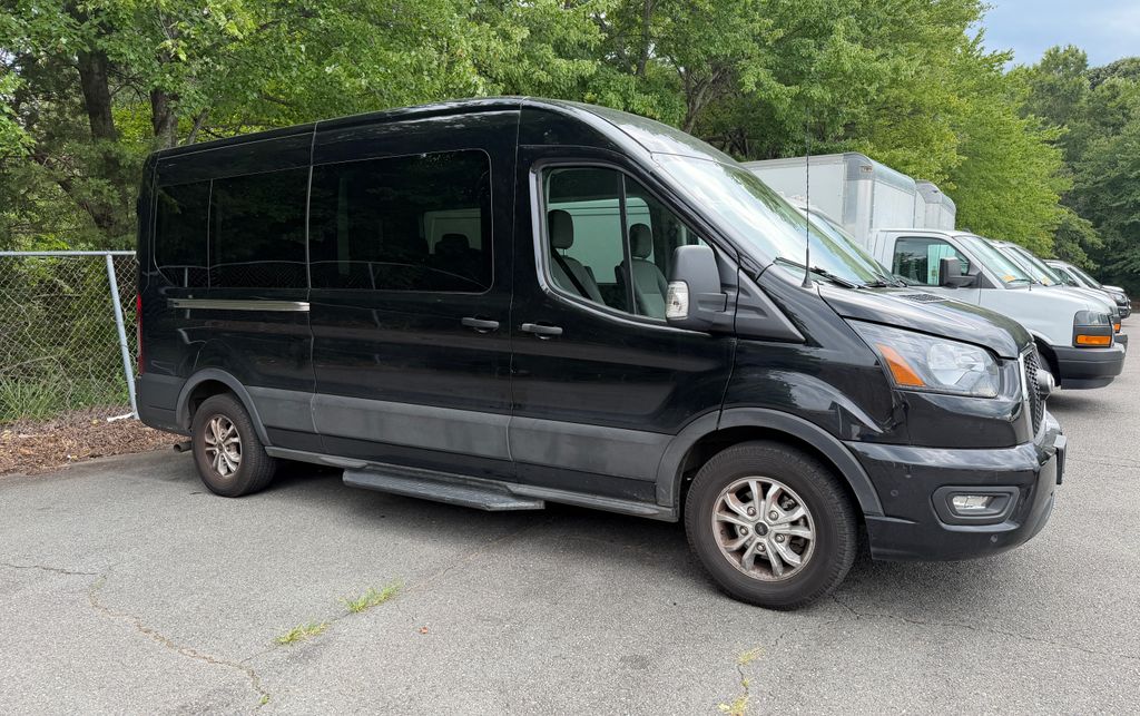 Black Metallic 2025 Ford Transit Passenger Van Rear-Wheel Drive 