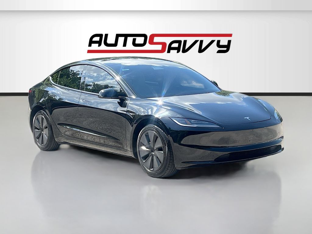 2025 Tesla Model 3 Long Range Black at AutoSavvy Houston Northwest