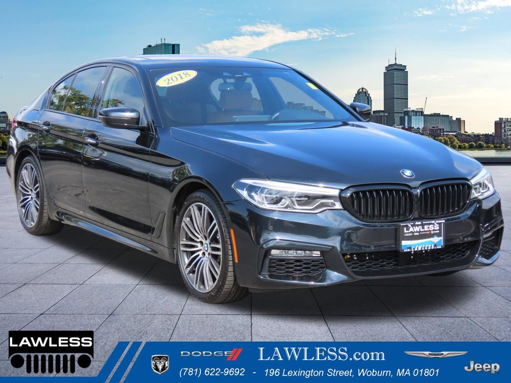 Black Sapphire Metallic 2018 BMW 5 Series Sedan All-Wheel Drive 8-Speed Automatic