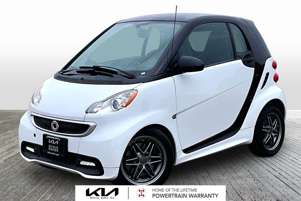 White 2015 smart fortwo Hatchback Rear-Wheel Drive 5-Speed Automatic