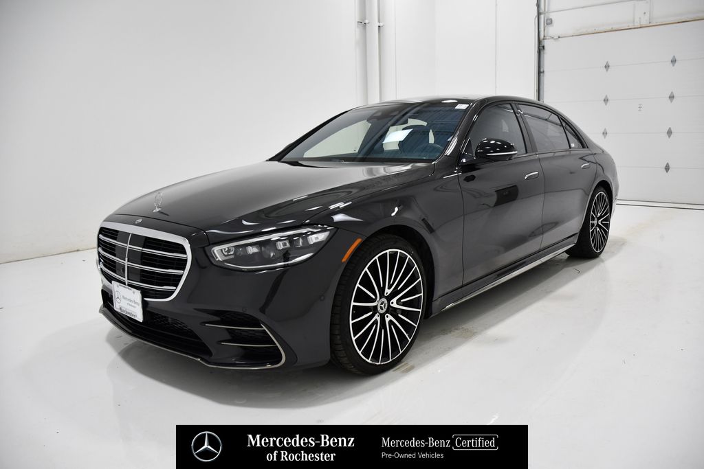 Graphite Gray Metallic 2023 Mercedes-Benz S-Class S 580 4MATIC AWD Sedan All-Wheel Drive 9-Speed Automatic