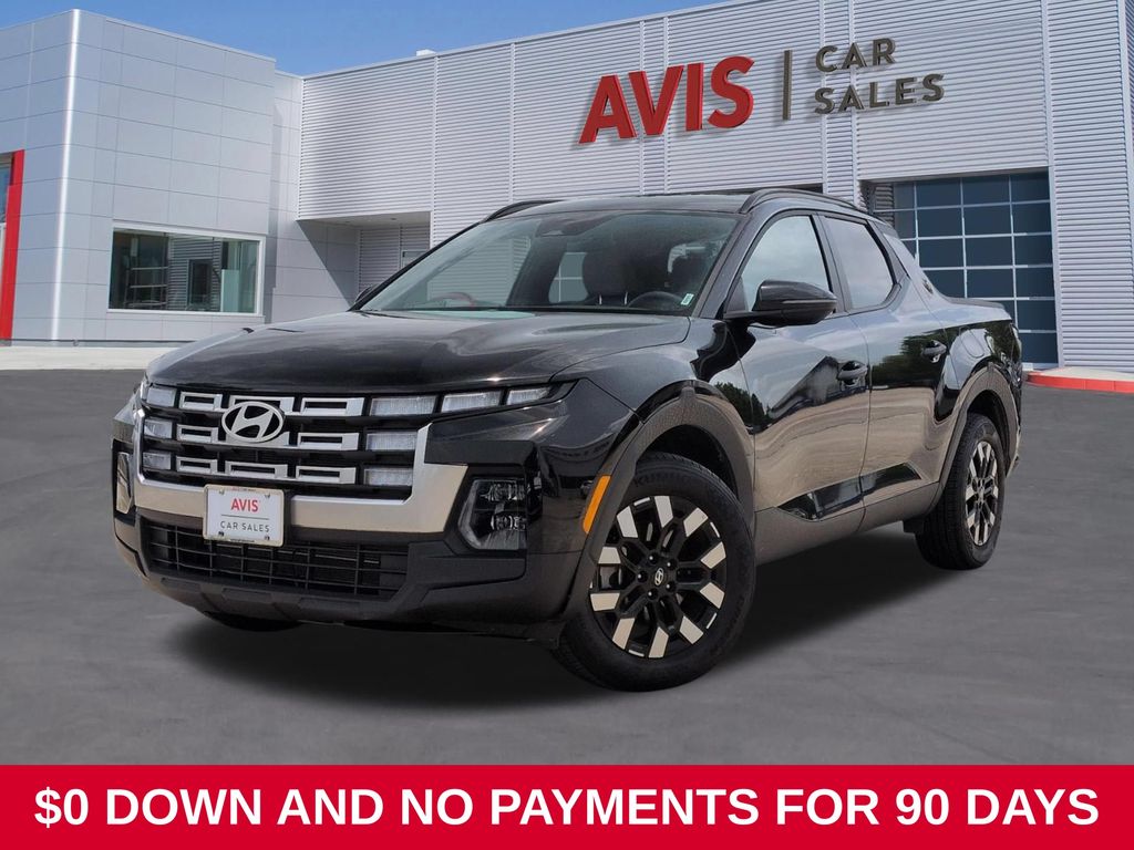 Black 2025 Hyundai Santa Cruz Pickup Truck All-Wheel Drive 8-Speed Automatic
