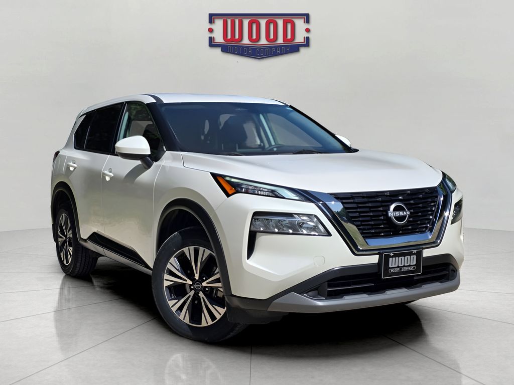 Pearl White Tricoat 2023 Nissan Rogue SUV / Crossover All-Wheel Drive Continuously Variable Transmission