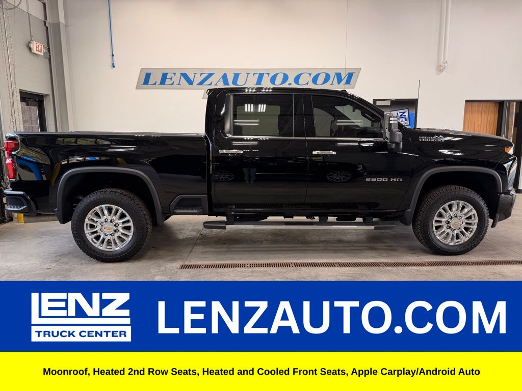 Black 2023 Chevrolet Silverado 2500HD High Country Crew Cab 4WD Pickup Truck Four-Wheel Drive Automatic