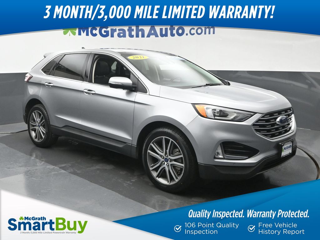 Silver Metallic 2021 Ford Edge SUV / Crossover All-Wheel Drive 8-Speed Automatic