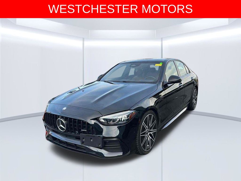 Black 2024 Mercedes-Benz C-Class Sedan All-Wheel Drive 9-Speed Automatic