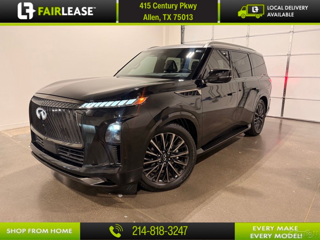 Mineral Black/Graphite Shadow 2025 INFINITI QX80 SUV / Crossover All-Wheel Drive 9-Speed Automatic