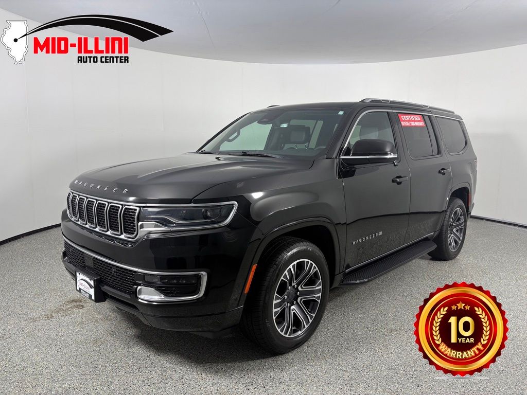 Diamond Black Crystal Pearlcoat 2023 Jeep Wagoneer SUV / Crossover Four-Wheel Drive 8-Speed Automatic