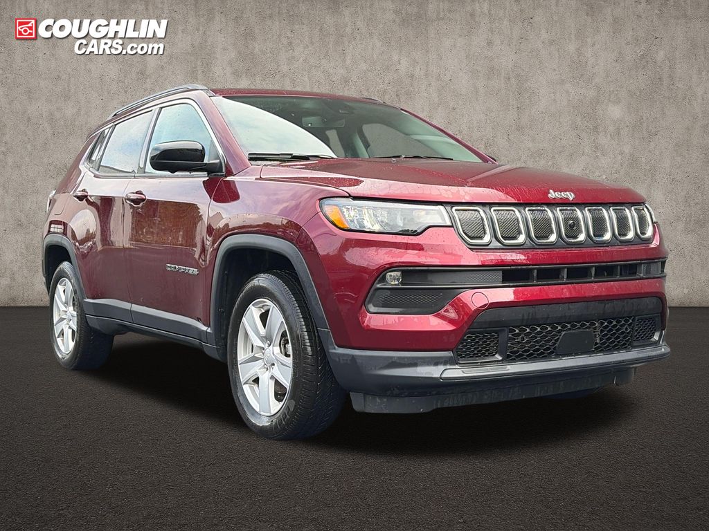 Velvet Red Pearlcoat 2022 Jeep Compass SUV / Crossover Four-Wheel Drive 9-Speed Automatic