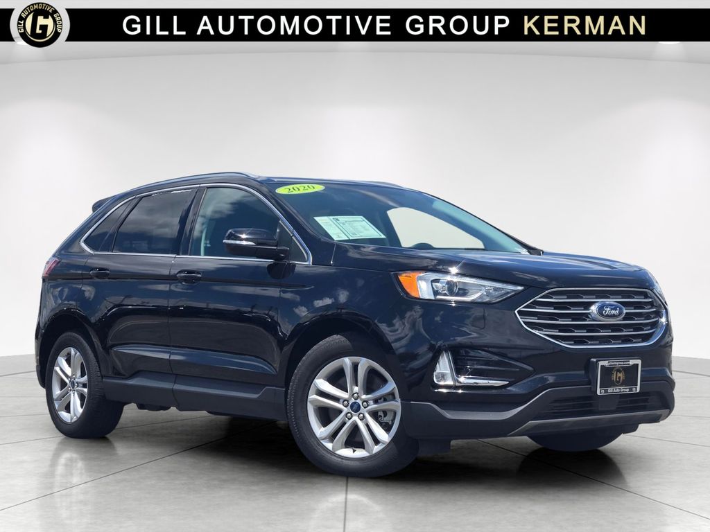 Black Metallic 2020 Ford Edge SEL AWD SUV / Crossover All-Wheel Drive 8-Speed Automatic