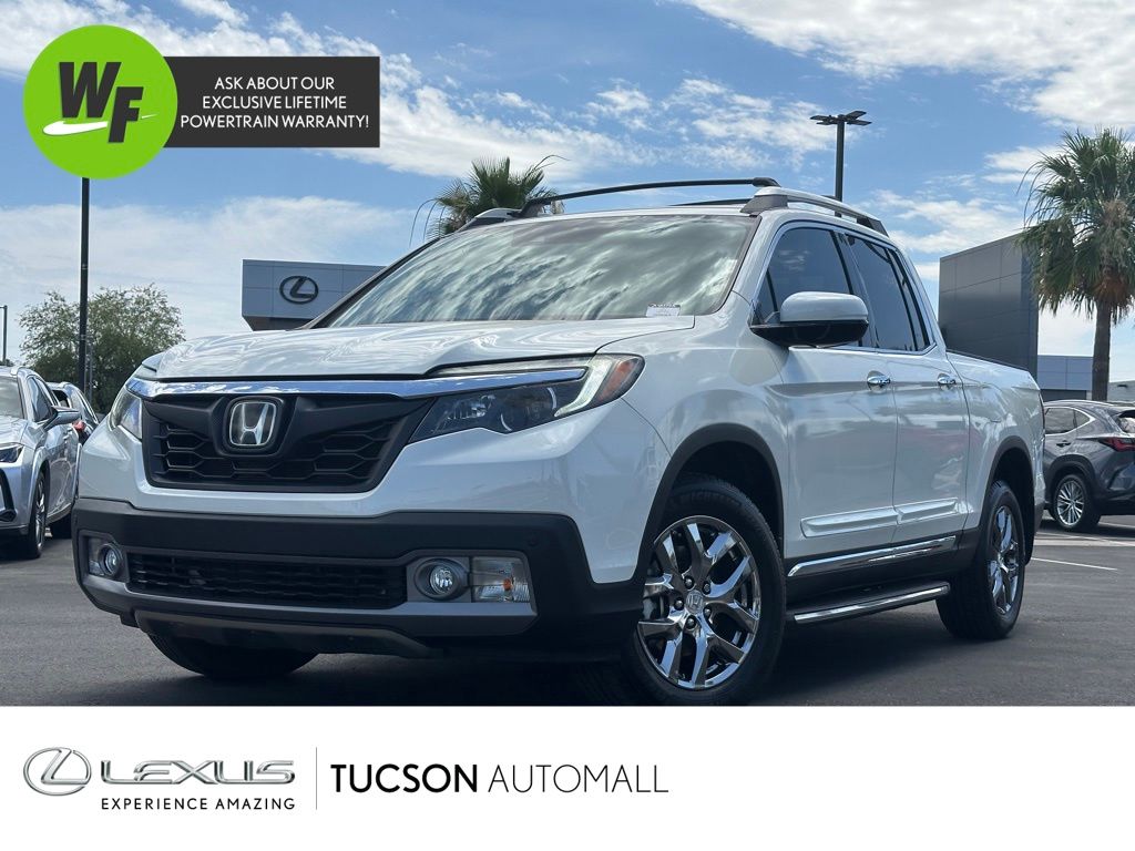 White 2017 Honda Ridgeline RTL-E AWD Pickup Truck All-Wheel Drive 6-Speed Automatic