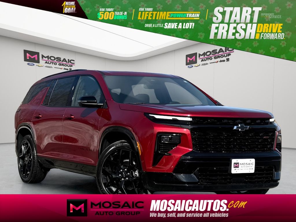 Red 2025 Chevrolet Traverse RS AWD SUV / Crossover Four-Wheel Drive 8-Speed Automatic