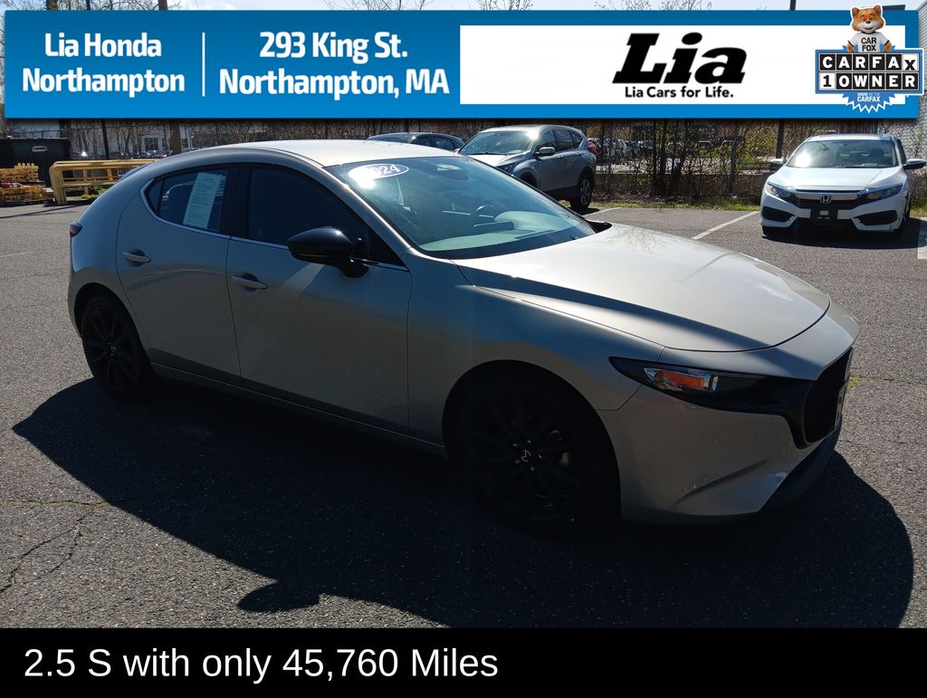 Gray (Platinum Quartz Metallic) 2024 Mazda MAZDA3 2.5 S Select Sport Hatchback FWD Hatchback Front-Wheel Drive 6-Speed Automatic