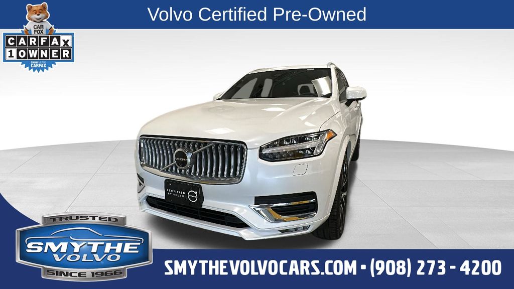 Crystal White 2024 Volvo XC90 B6 Plus Bright Theme 7-Passenger AWD SUV / Crossover All-Wheel Drive Automatic