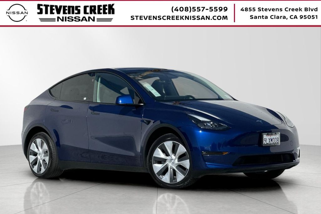 Deep Blue Metallic 2024 Tesla Model Y SUV / Crossover All-Wheel Drive 1-Speed Automatic