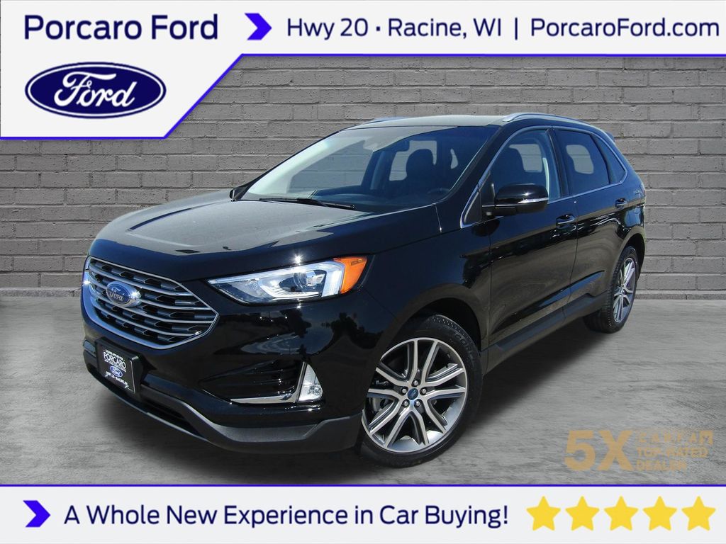 Agate Black Metallic 2019 Ford Edge SUV / Crossover All-Wheel Drive 8-Speed Automatic