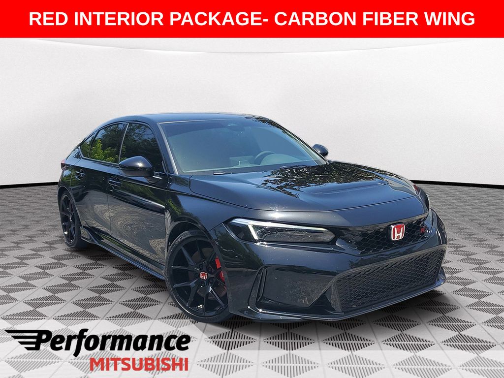 Black 2024 Honda Civic Type R Hatchback Front-Wheel Drive 6-Speed Manual