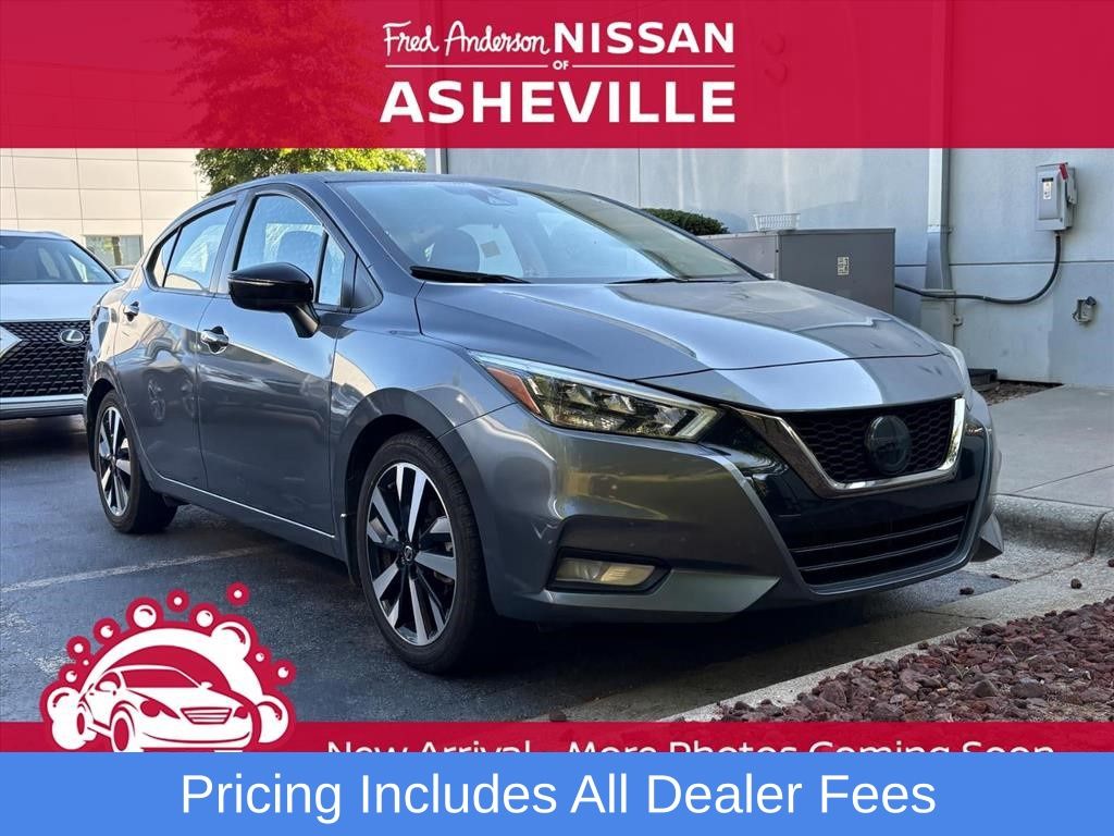 Gray (Gun Metallic) 2021 Nissan Versa Sedan Front-Wheel Drive Continuously Variable Transmission