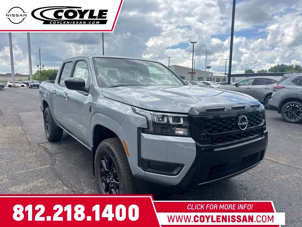 Boulder Gray Pearl 2026 Nissan Frontier Pickup Truck Four-Wheel Drive 9-Speed Automatic Overdrive