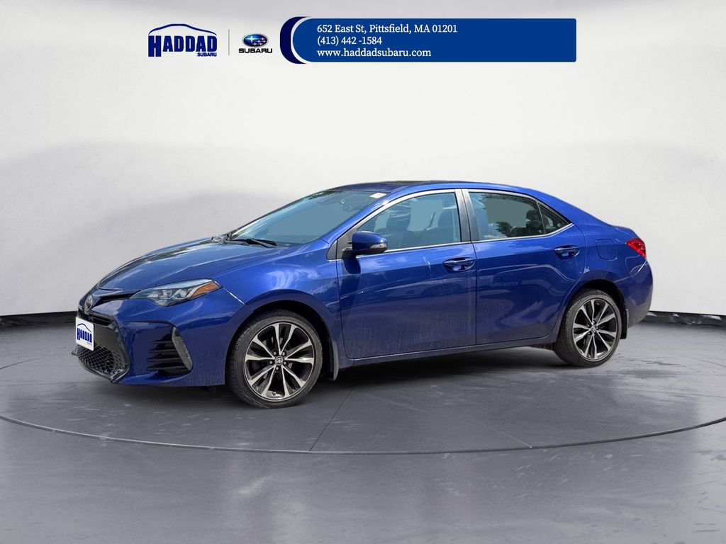 Blue 2018 Toyota Corolla Sedan Front-Wheel Drive Continuously Variable Transmission