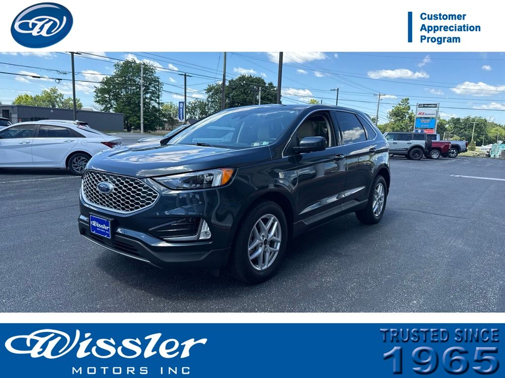 Blue Metallic 2023 Ford Edge SUV / Crossover All-Wheel Drive 8-Speed Automatic