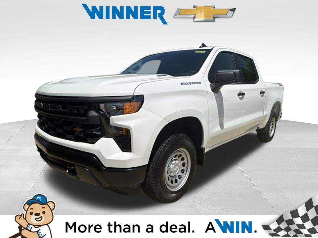 Summit White 2026 Chevrolet Silverado 1500 Pickup Truck Four-Wheel Drive 8-Speed Automatic