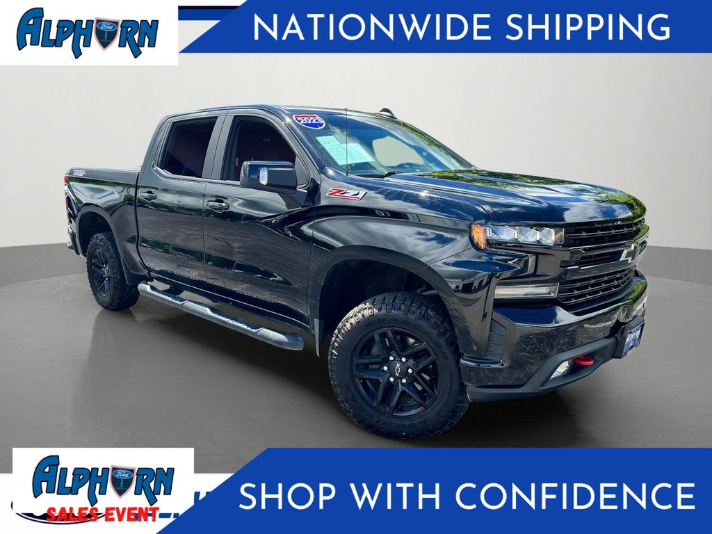 Black 2019 Chevrolet Silverado 1500 Pickup Truck Four-Wheel Drive 8-Speed Automatic