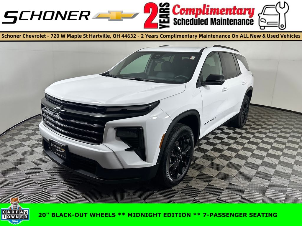 Summit White 2025 Chevrolet Traverse LT AWD SUV / Crossover Four-Wheel Drive 8-Speed Automatic