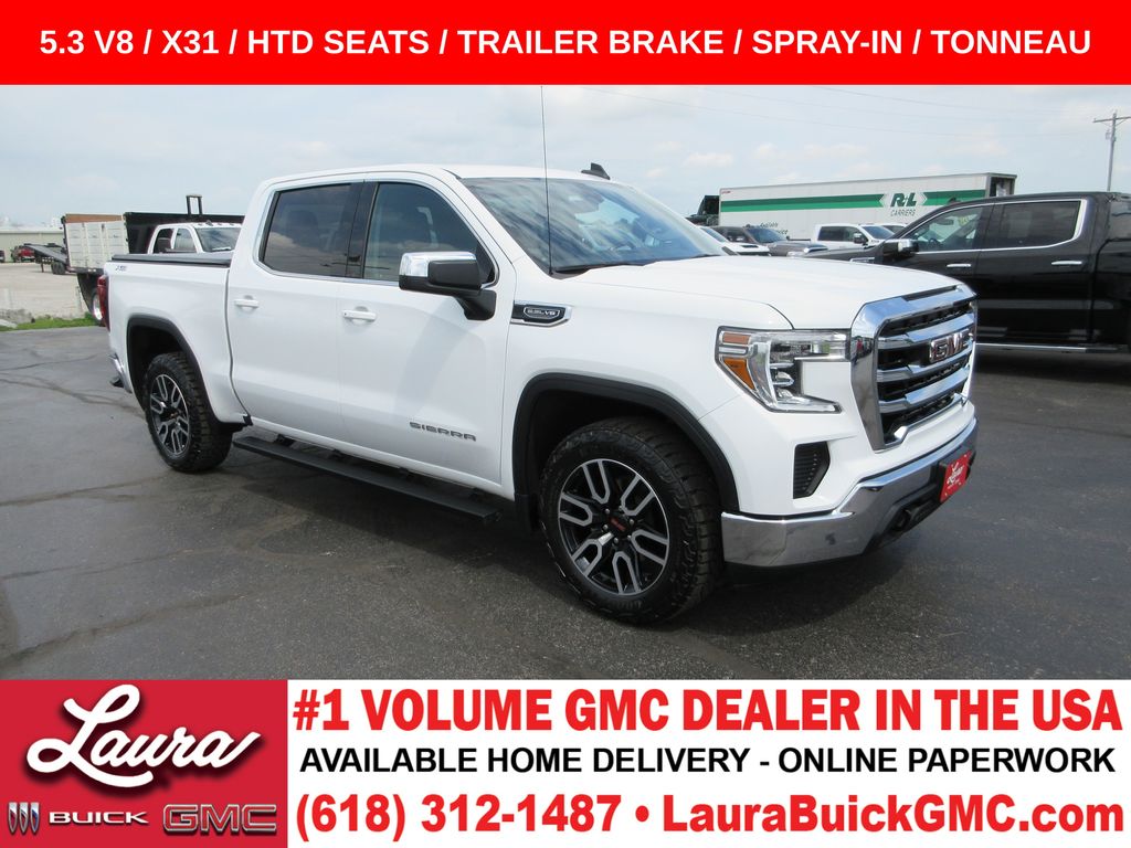 Summit White 2021 GMC Sierra 1500 Pickup Truck Four-Wheel Drive 8-Speed Automatic