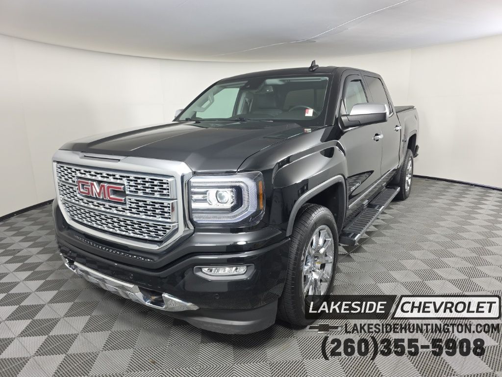 Onyx Black 2018 GMC Sierra 1500 Denali Crew Cab 4WD Pickup Truck Four-Wheel Drive 8-Speed Automatic Overdrive